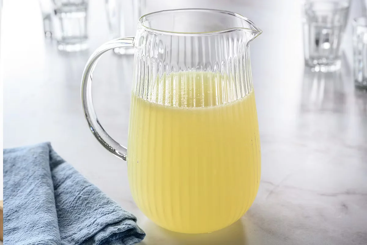 Cracker Barrel's Lemonade Half Gallon, a refreshing and tangy drink perfect for sharing.