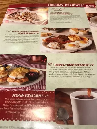 cracker barrel menu prices in restaurant